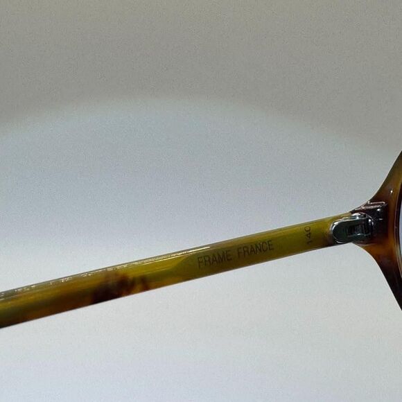 Vintage Ralph Lauren 523 Eyeglasses | Tortoise Frames | New Blue Lenses | 1980s main image 4